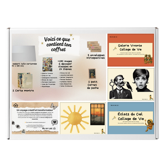 Coffret MON COLLAGE DE VIE – Clarifie ton parcours et vois où tu veux aller - Édition Atelier