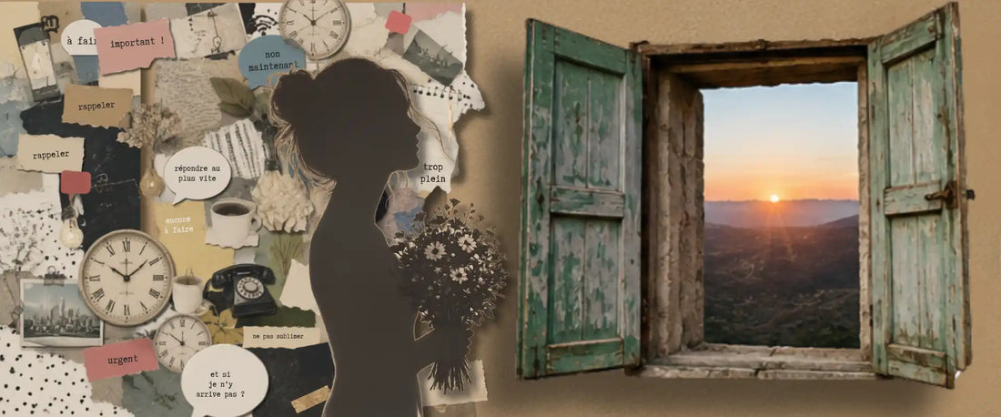 Collage introspectif pour faire de la place dans sa vie et alléger la charge mentale