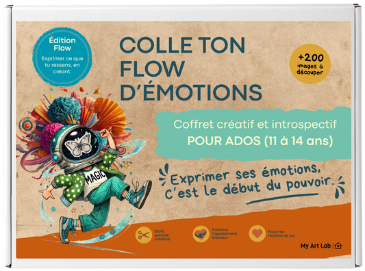 Coffret COLLE TON FLOW D’ÉMOTIONS – Libère ce que tu ressens et apaise ton esprit - Édition Flow