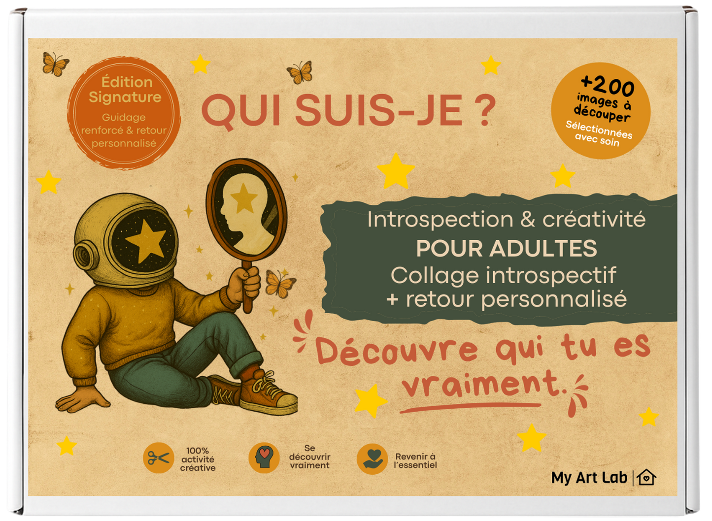 Coffret QUI SUIS-JE ? – Redécouvre qui tu es, en profondeur et en douceur - Édition Signature