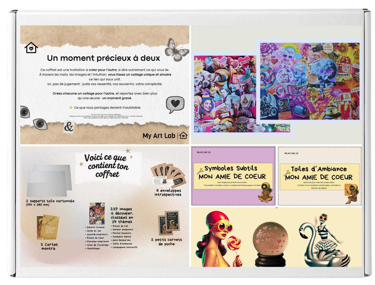 Les Amies de Cœur – Coffret créatif à deux (Édition Complice)