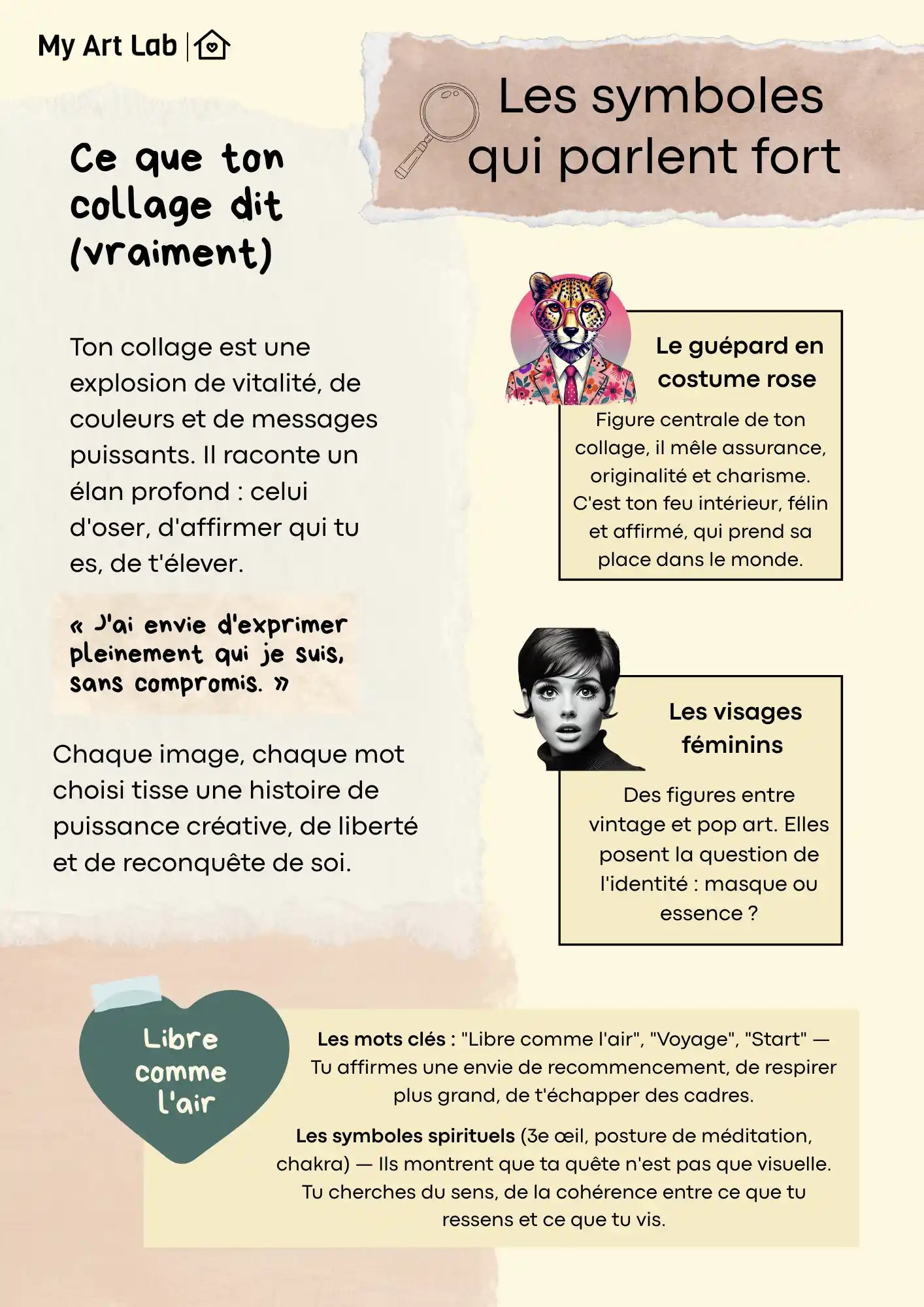 ce que ton collage dit